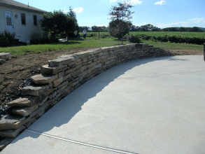 Natural Stone Wall Construction - Laury's Station, PA
