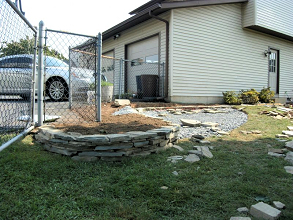 Natural Stone Walls/Patio Install