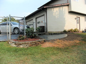 Natural Stone Walls/Patio Install