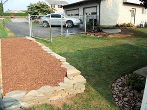 Natural Stone Walls/Patio Install