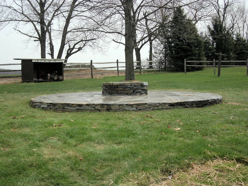 Natural Stone Fire Pit/Patio Construction - Danielsville, PA