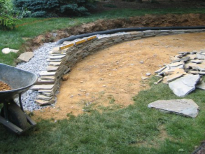 Excavation/Natural Stone Wall Construction - Palmer Township, PA