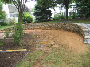 Excavation/Natural Stone Wall Construction - Palmer Township, PA