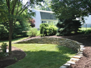 Excavation/Natural Stone Wall Construction - Palmer Township, PA