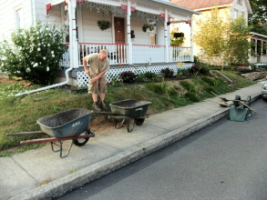 Natural Stone Border Install - Whitehall, PA