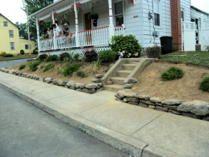 Natural Stone Border Install - Whitehall, PA