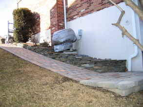 Paver Walkway/Natural Stone Wall Install - Northampton, PA