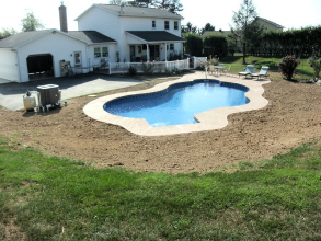 Pool Landscape Install - Northampton, PA