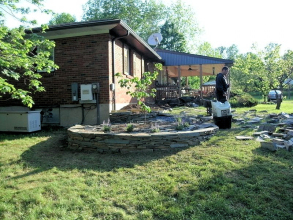 Natural Stone Wall Construction