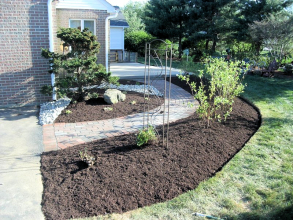 Front/Back Landscape Rehab/ Natural Stone Wall Install - Bethlehem, PA